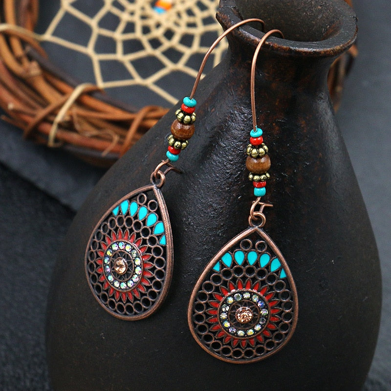 boho-inspired earrings